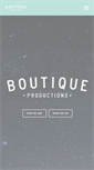 Mobile Screenshot of boutiqueproductions.com